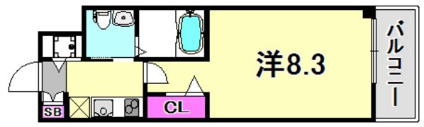 セレニテ神戸元町の物件間取画像